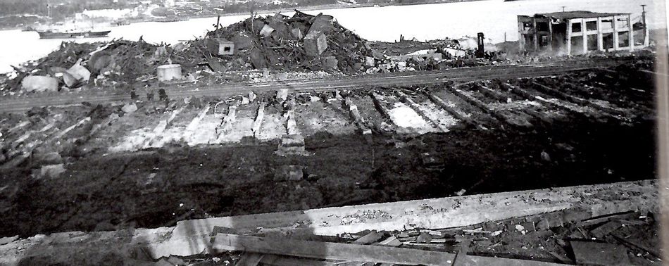 Ruiner etter Halifax-eksplosjonen.Foto fra Library and Archives Canada.