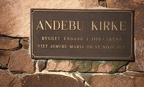 001 -- Andebukirke. Ingangsport.  