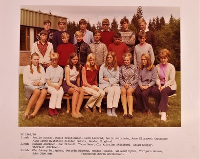 0003 -- Andebu ungdomsskole  kl. 9C - 1969-70 