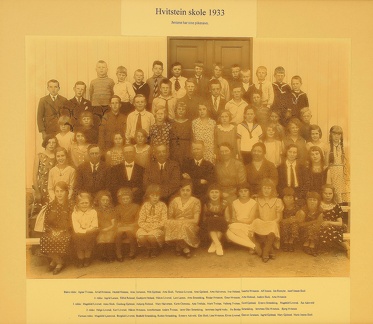 Hvitstein skole 1933