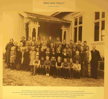 Bøen skole 1936 -1937