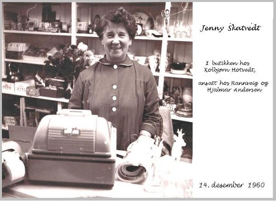 Butiken til Hjalmar Andersen Gravdal  Jenny Skatvedt